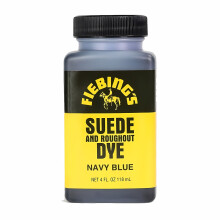 (Navy Blue) Fiebing's Suede and Roughout Dye - Professional Suede Colour Dyes 4oz