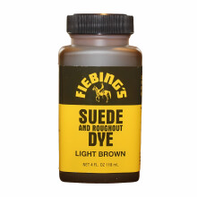 (Light Brown) Fiebing's Suede and Roughout Dye - Professional Suede Colour Dyes 4oz