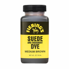 (Medium Brown) Fiebing's Suede and Roughout Dye - Professional Suede Colour Dyes 4oz