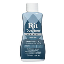 (Smokey Blue) Rit DyeMore Liquid Colour Dye for Synthetic, Polyester, Nylon and Acrylic 7oz