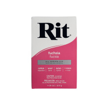 (Fuchsia) Rit All Purpose Powder Dye - Traditional Fabric Colour Dyes 1.125oz