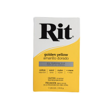 (Golden Yellow) Rit All Purpose Powder Dye - Traditional Fabric Colour Dyes 1.125oz