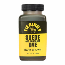 (Dark Brown) Fiebing's Suede and Roughout Dye - Professional Suede Colour Dyes 4oz