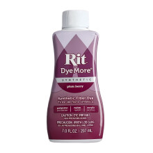 (Plum Berry) Rit DyeMore Liquid Colour Dye for Synthetic, Polyester, Nylon and Acrylic 7oz