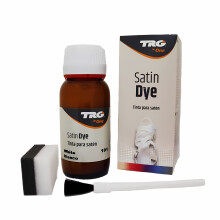 (White) TRG Satin Shoe Dye - Soft Sheen Finish for Restoring Faded Satin Shoes 50ml