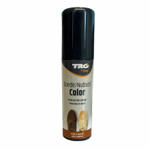 (Dark Brown) TRG Suede and Nubuck Colour Restorer with Sponge Applcator for Shoes 75ml