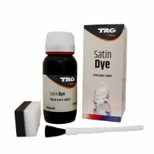 (Black) TRG Satin Shoe Dye - Soft Sheen Finish for Restoring Faded Satin Shoes 50ml