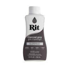 (Charcoal Grey) Rit All Purpose Liquid Dye - High Pigment Fabric Colouring Dyes 8oz