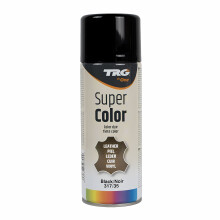 (Black) TRG Super Colour Aerosol Paint - Leather and Vinyl Recolouring 400ml