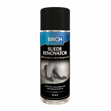 BIRCH Black Suede Renovator Aerosol - Colour Restoration for Faded Shoes 200ml