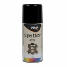 (Black) TRG Super Colour Aerosol Paint - Leather and Vinyl Recolouring 150ml