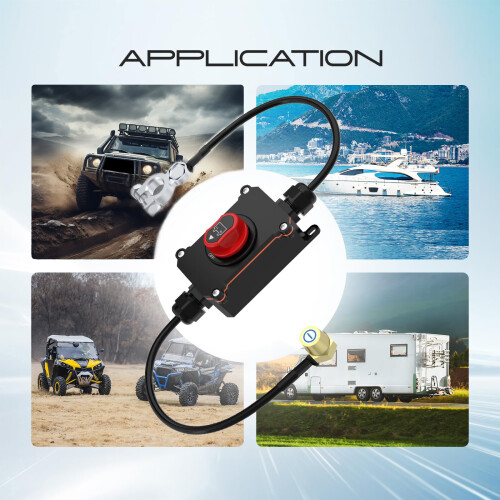 12-24V Current Battery Isolator Isolation-100A with wire 2