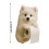 3D-utskriven hundpappershållare väggmonterad 1-pack 3