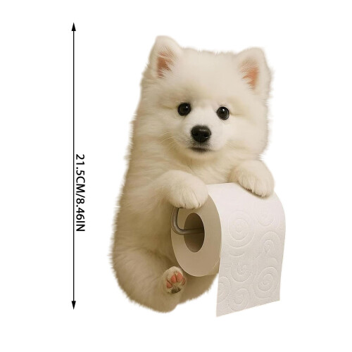3D-utskriven hundpappershållare väggmonterad 1-pack 2