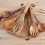 Wooden Kitchen Utensil Set with Holder 1 Pack 4