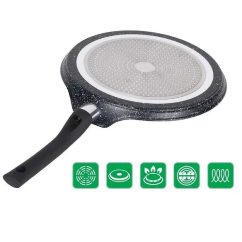 Pannekakepanne marmorbelegg 28 cm svart 1