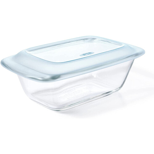 Good Grips glass loaf pan with lid
