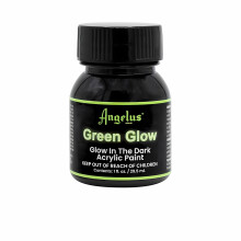 Angelus Green Glow Paint - Glow in the Dark for Leather 1oz