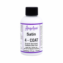 (4oz/118ml) Angelus 4-Coat 903 Satin Finisher - Soft Sheen for Leather Goods