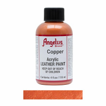 (Copper) Angelus Metallic Leather Paint for Sneaker Customs and Shoes 4oz