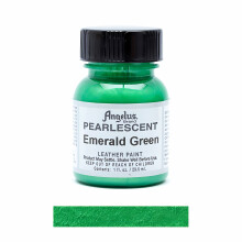 (Emerald Green) Angelus Pearlescent Leather Paint for Sneaker Customs 1oz