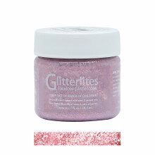 (Candy Pink) Angelus Glitterlites Paint - Sparkling Glitter Effects for Leather 1oz