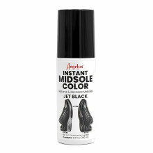 (Jet Black) Angelus Instant Midsole Colour - Restores Faded Sneaker Midsoles 100ml