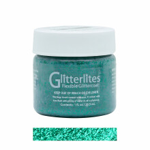 (Emerald) Angelus Glitterlites Paint - Sparkling Glitter Effects for Leather 1oz