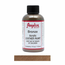 (Bronze) Angelus Metallic Leather Paint for Sneaker Customs and Shoes 4oz