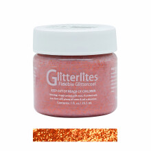 (Orange Orange) Angelus Glitterlites Paint - Sparkling Glitter Effects for Leather 1oz