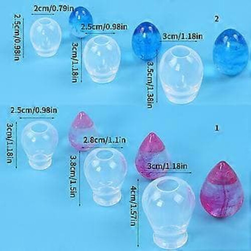 Mini silicone mold for epoxy resin water drop shape 2