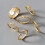Σετ δαχτυλιδιών Kiplyki Wholesale Cold Wind Geometric Gold με επιχρυσωμένα ευρωπαϊκά και 5