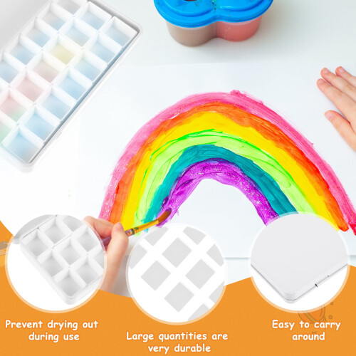 Watercolor pans set iron storage box 2 sets 1