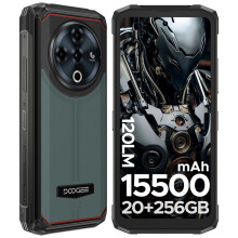 DOOGEE Fire 6 Power 4G Green Rugged Phone, 20GB RAM+256GB ROM, 6.56" 90Hz, 15500mAh, 50MP Camera, Dual Flashlight, IP68, NFC