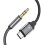 USB-C til 3,5 mm aux-kabel svart 120 cm 2
