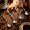 4Pcs Antique Small Mixing Spoon Ice Cream Spoon Teaspoon-Bronze 8