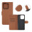 Xiaomi Redmi 12C wallet case with stand brown 5