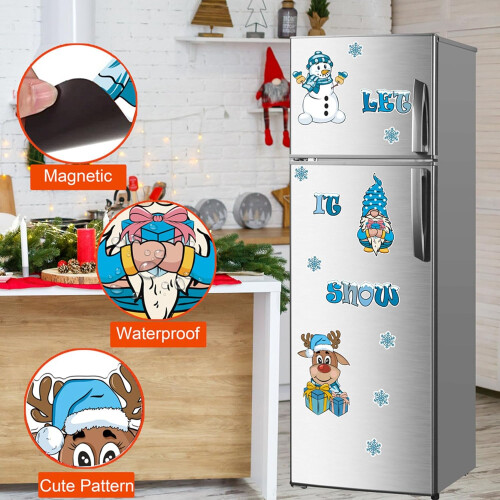 Décorations magnétiques de Noël pour réfrigérateur 2026 2