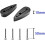 Carbon Aerobar Spacers Kit 540mm TT Handlebar Height Riser Black 5