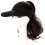 Outdoor wig hat with ponytail baseball cap 2
