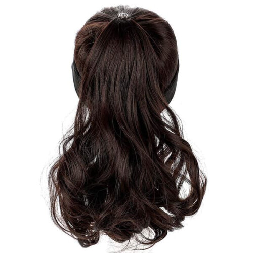 Outdoor wig hat with ponytail baseball cap 2