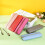 Pink leather pencil case for adults 7