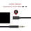 Lightning til 3,5 mm AUX-kabel for bilstereo, svart 2