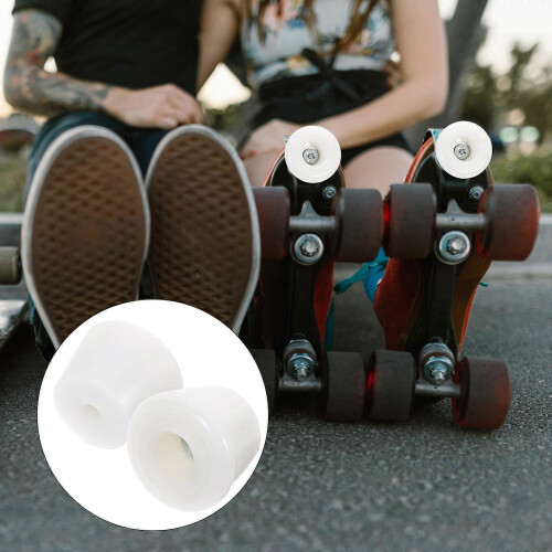 4pcs Roller Skate Brake Block Pad Shoes Holder White 2