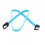 SATA III data cable 90-degree right-angle 18 inch 3