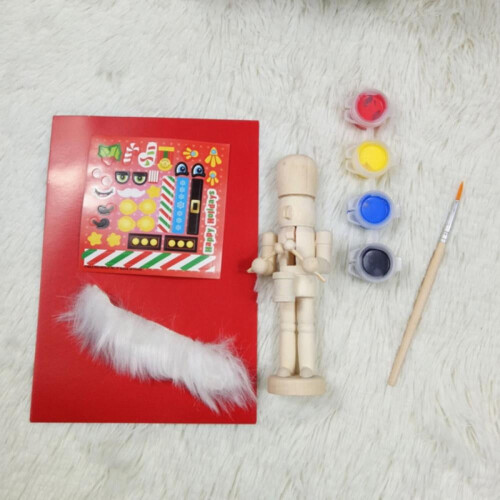Unfinished Wooden Nutcracker Craft Kit 5 Inches 1