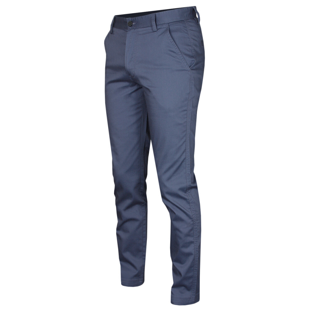 Calvin Klein (32L, Denim) Mens 2026 Campus Chino Wicking Stretch Trousers