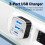 USB-splitter 3-poorts USB-snellaadexpander USB-extender-Zilver 10
