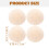 Wooden Semicircle Beads Natural Half Balls 200 pcs 3