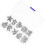 Star Nail Rivets Punk Spikes Craft 300 pcs 5